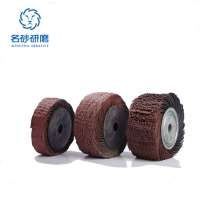 Abrasive Clean and Strip buffing cloth flap Wheel for polishing stainless wool metal